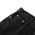 Black Multi Pocket Streetwear Utility Cargo Pants