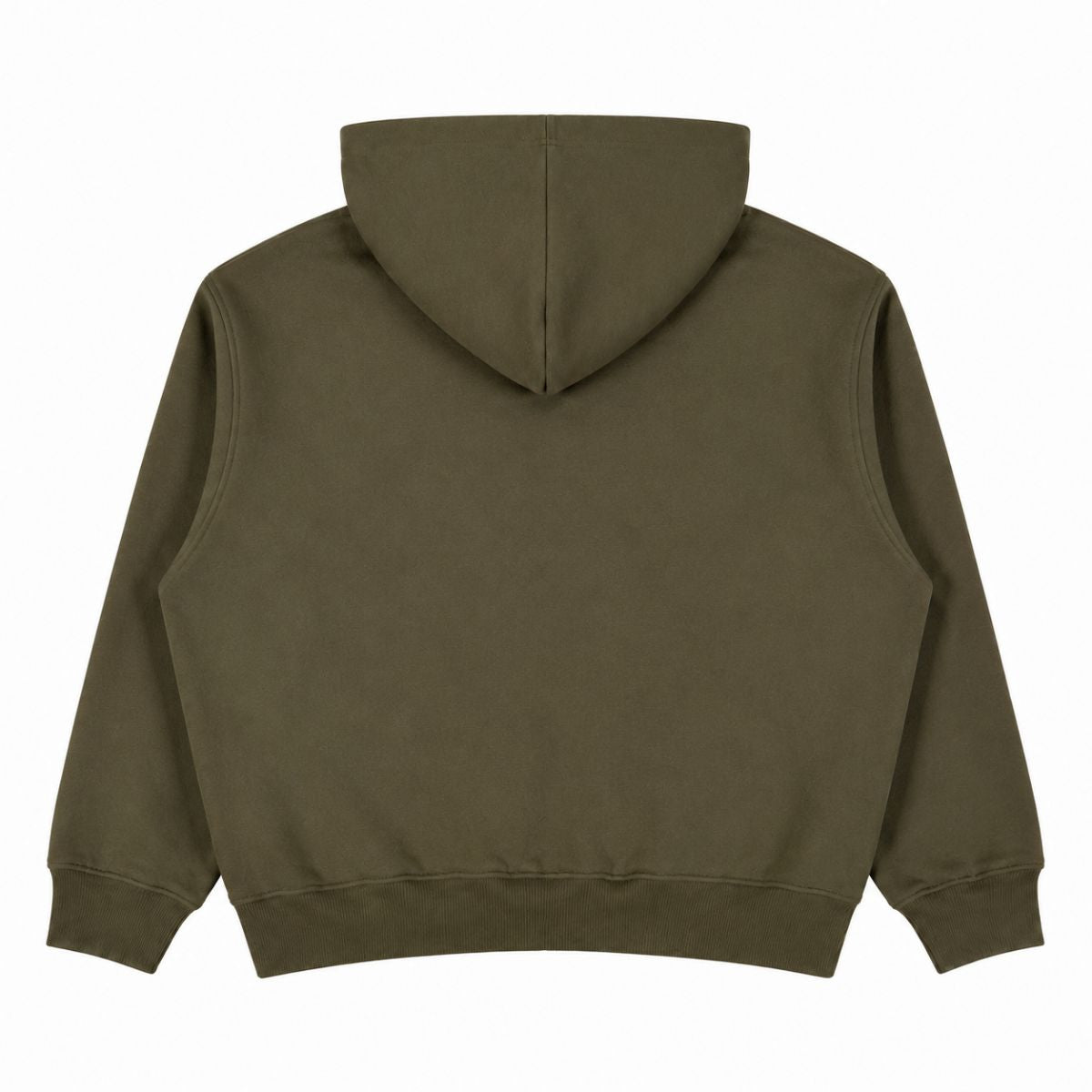 Boxy Cropped 340G Thermal Fleece Zip Hoodie