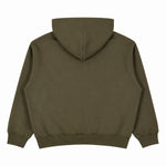 Boxy Cropped 340G Thermal Fleece Zip Hoodie
