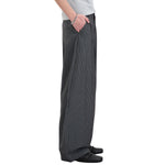 Vintage Stripe Barrel-Leg Tailored Trousers