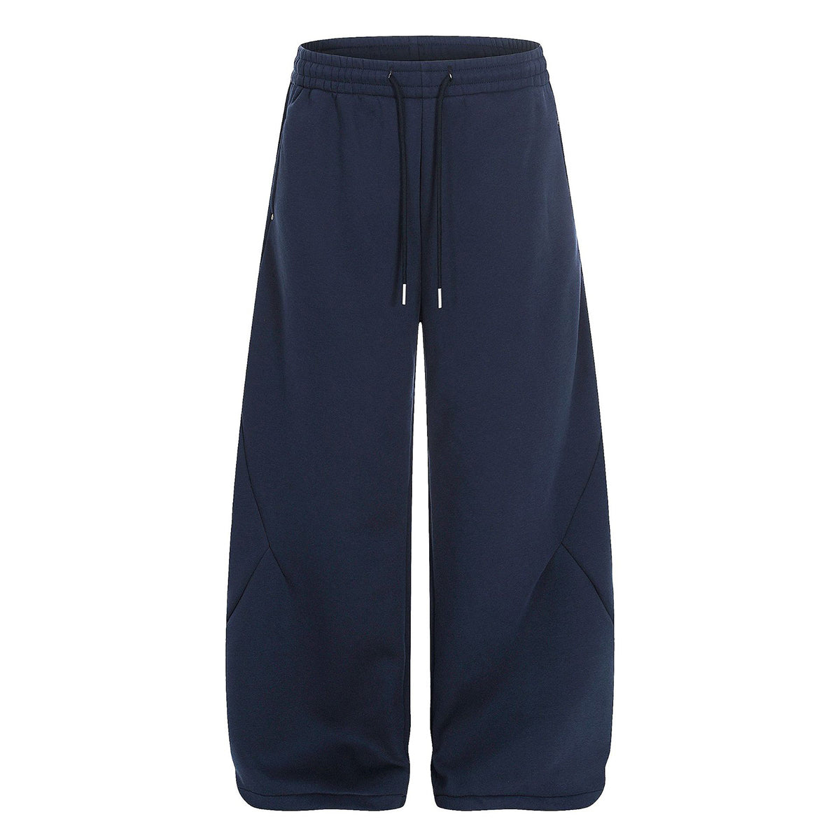 High Street Minimal Wide-Leg Drawstring Sweatpants