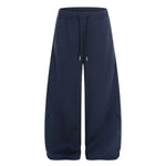 High Street Minimal Wide-Leg Drawstring Sweatpants