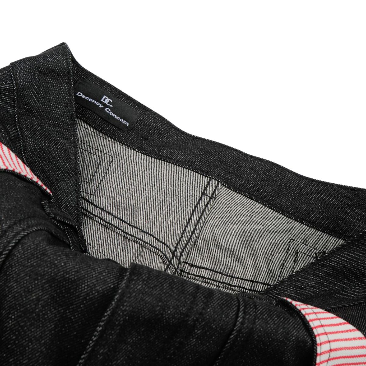 Raw Black Wide Leg Jeans with Utility Flap Pocket Detail