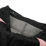 Raw Black Wide Leg Jeans with Utility Flap Pocket Detail