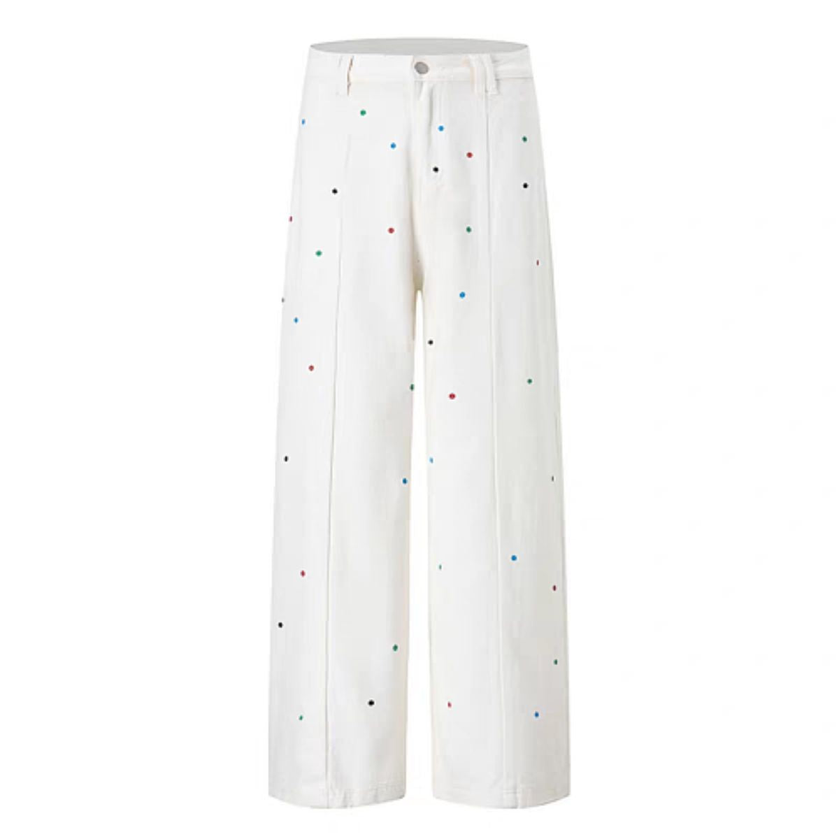 Vintage Rhinestone Straight Leg Jeans