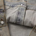 Stand-collar Washed Vintage Loose Denim Jacket