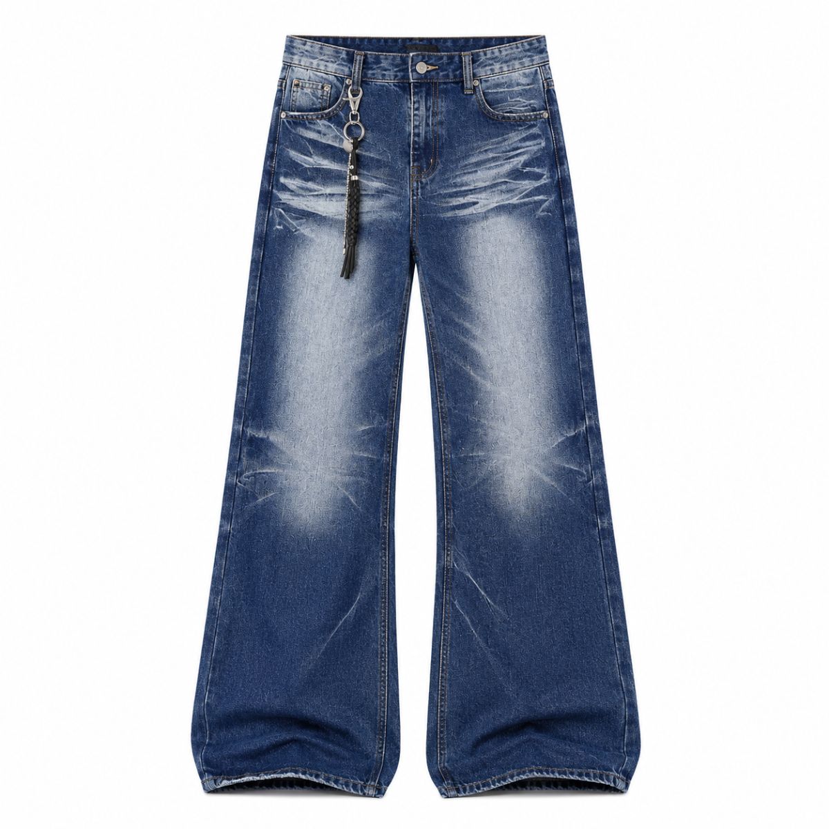 Vintage Washed Wide Leg Bootcut Denim Jeans