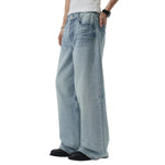 Light Wash Ghost Claw Baggy Wide Leg Denim Jeans