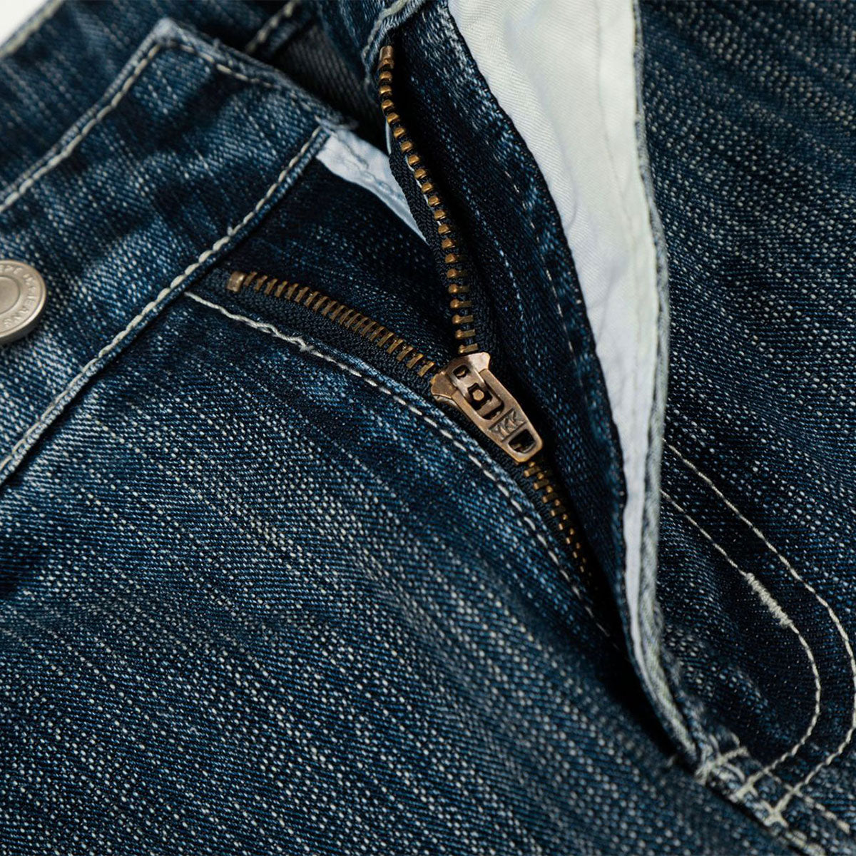 Bamboo Texture Cat Whisker American High Street Jeans