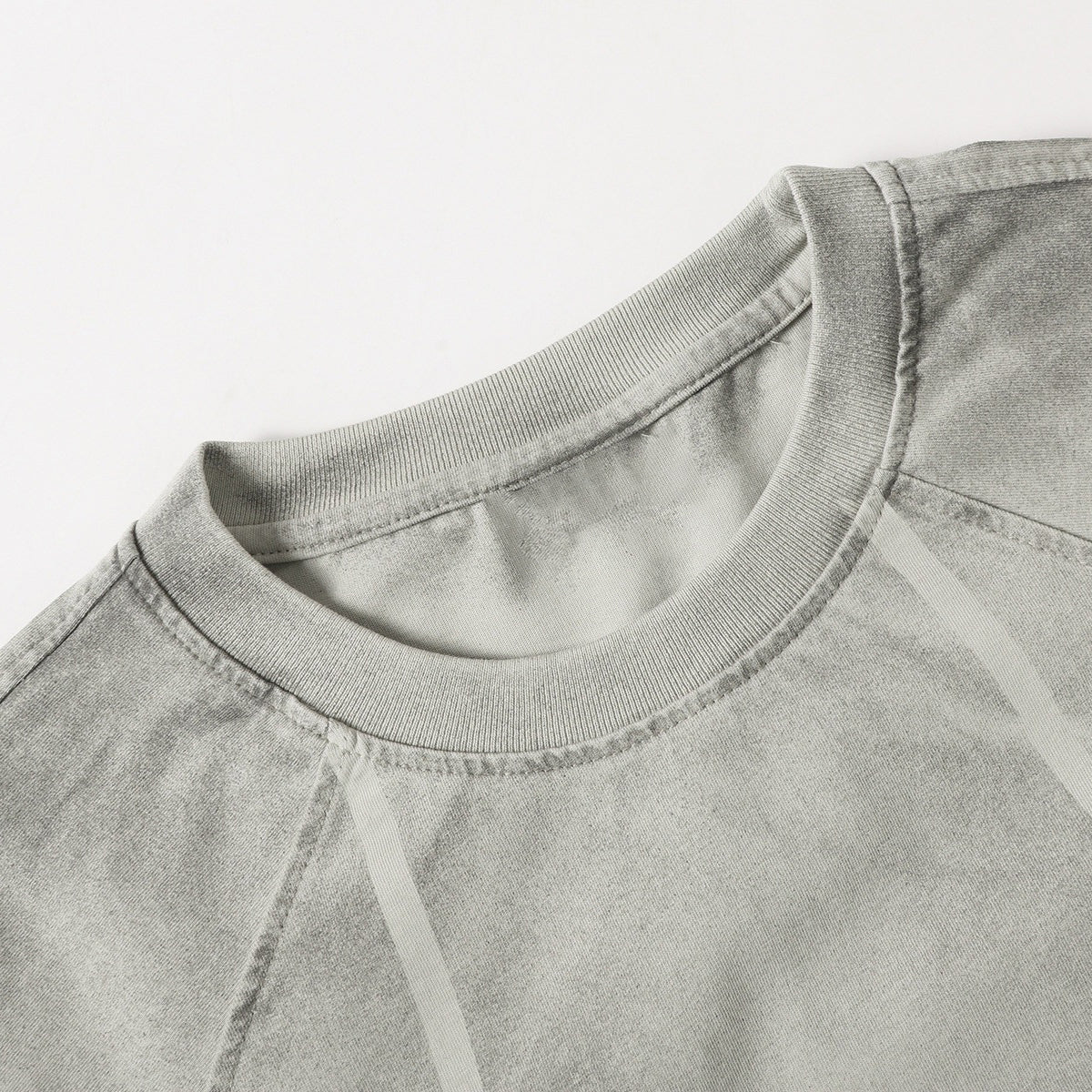 Structured Seams Minimalist Gradient Contemporary Design Tee