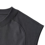 Panelled Back Seam Sleeveless T-Shirt