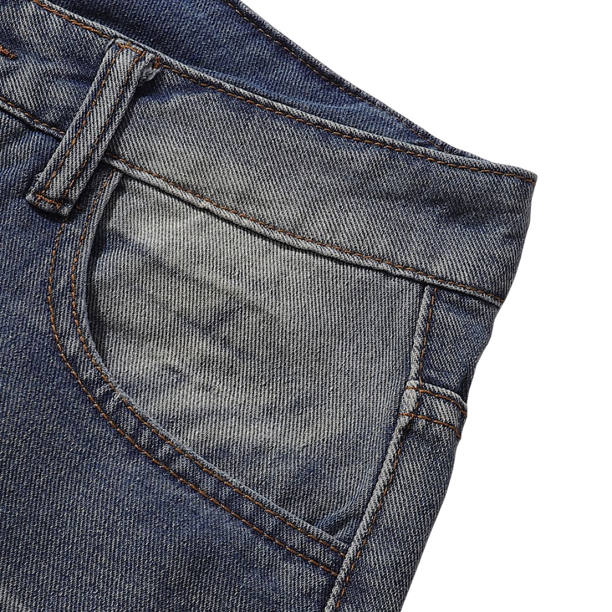Vintage Frost Wash Button Fly Denim Shorts