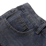 Cartoon Patch Loose Fit Denim Shorts