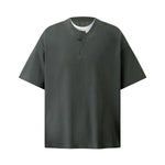 Layered Deconstructed Cropped Boxy Crew Tee