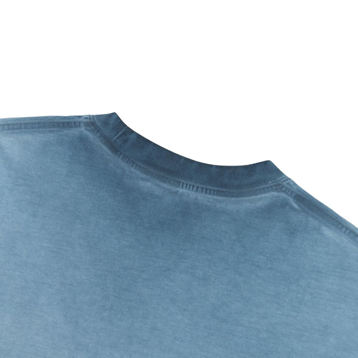 Washed Cotton Boxy Cropped Crew Neck Tee
