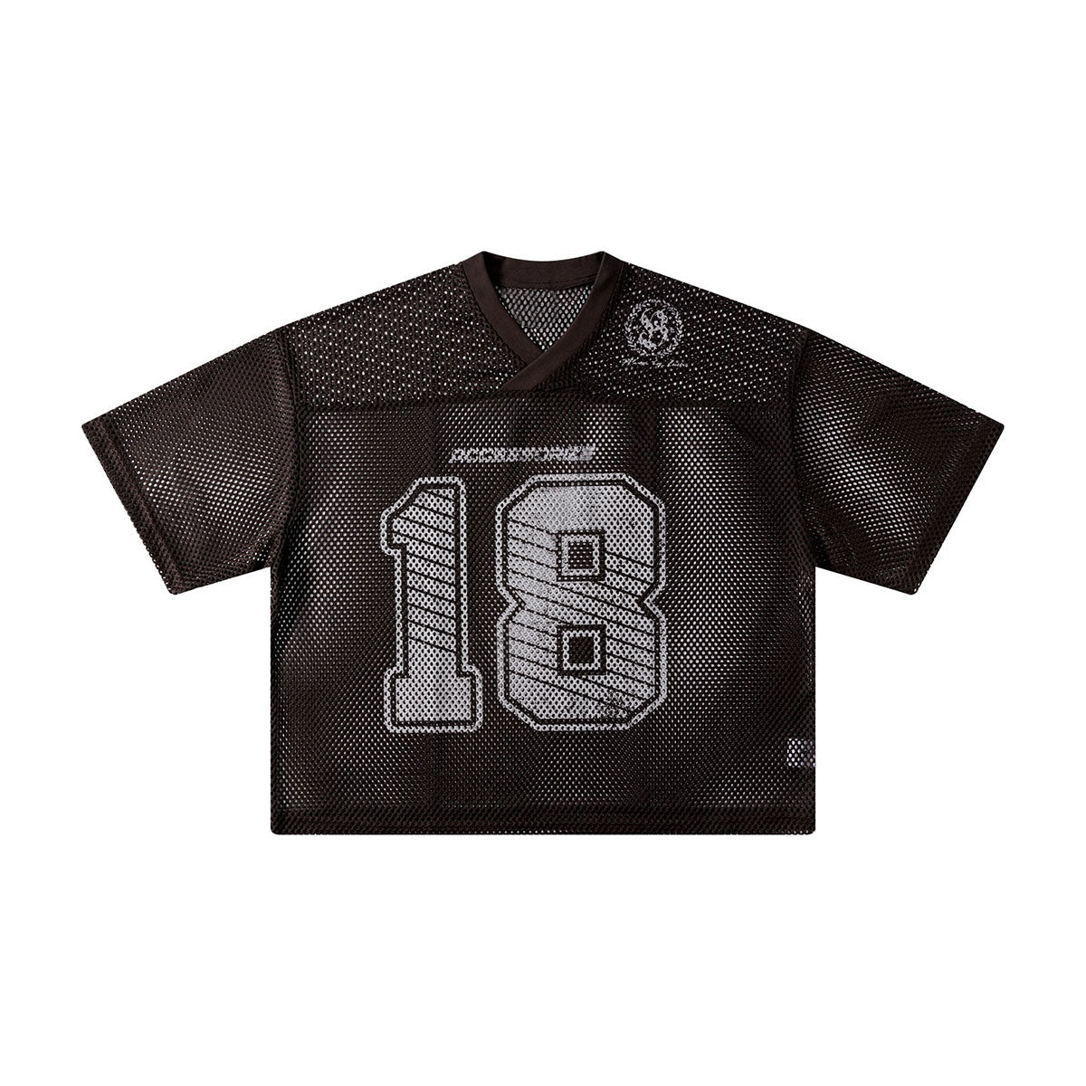 Retro Mesh Cropped Football Jersey Number 18