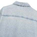 Women's Loose Street Style Mid-length Double Pocket Denim Shirt