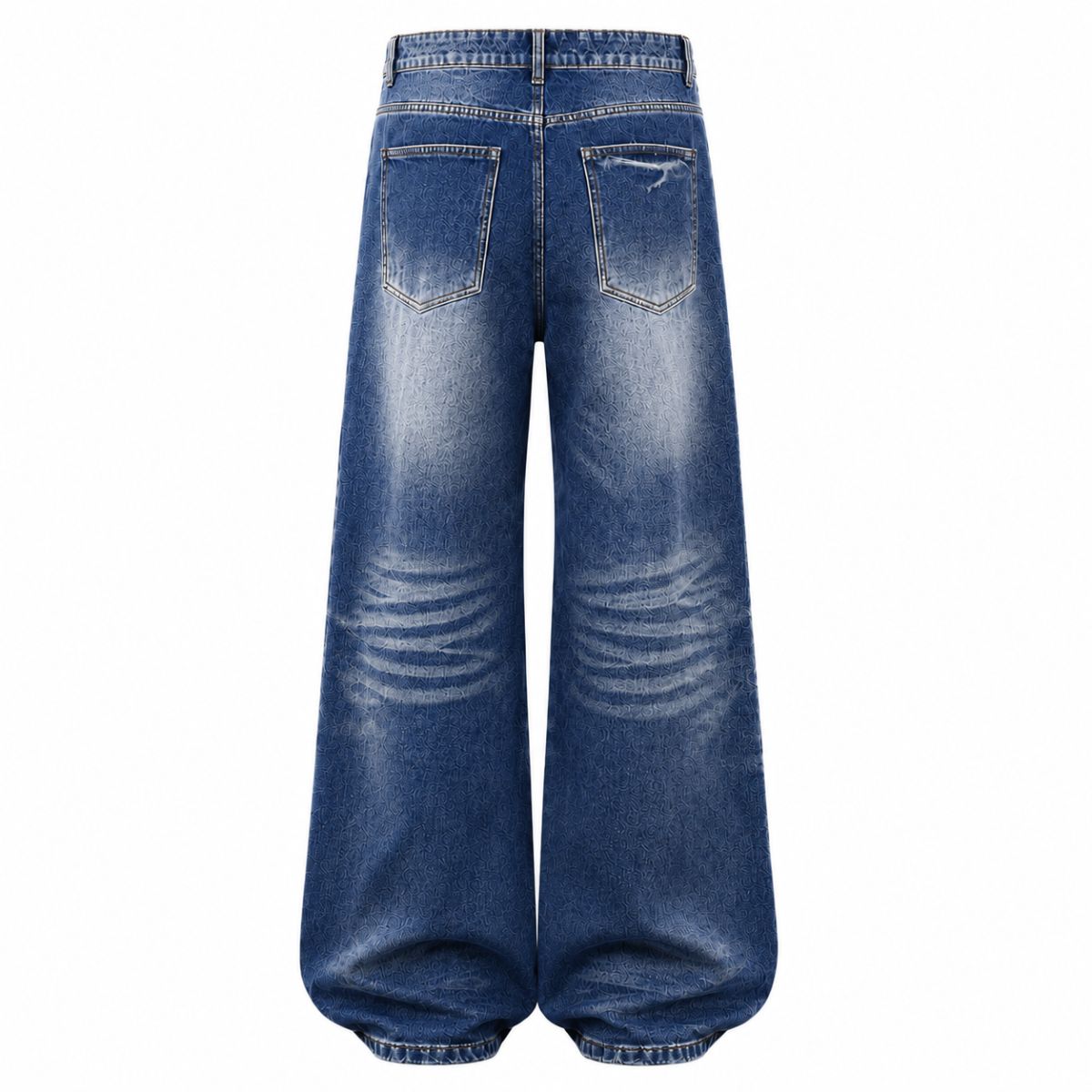 Vintage Washed Wide Leg Bootcut Denim Jeans