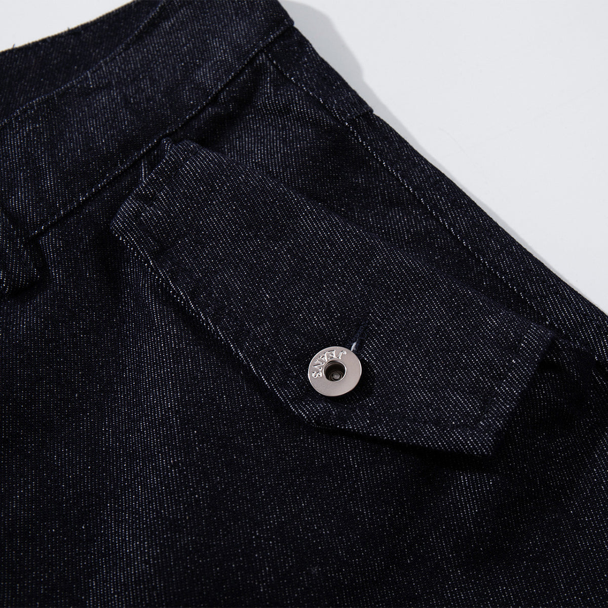 High Waisted Relaxed Fit Button Fly Vintage Blue Jeans