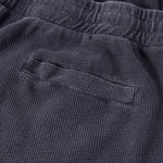 West Coast Waffle Double Waistband Snow Washed Distressed Shorts