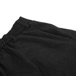 Draped Wide Leg Summer Suit Trousers with Deconstructed Panels
