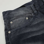 Faded Grey Vintage Wash Wide-Leg Jeans