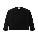 260G Waffle Knit Boxy Long Sleeve Tee