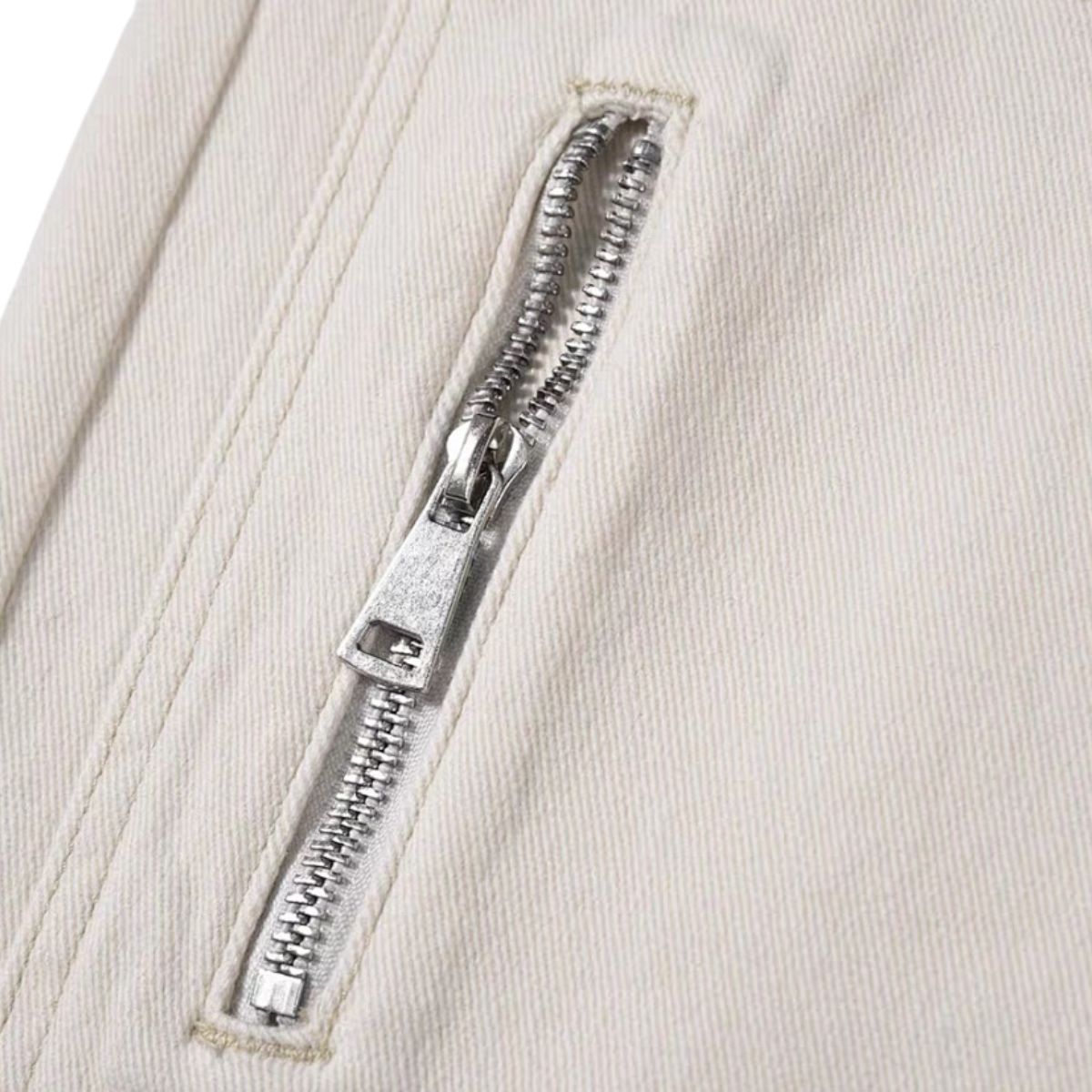 Stretch Zip Hem Utility Bootcut Jeans