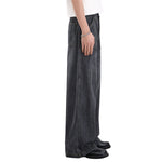 Vintage Washed Slub Distressed Baggy Denim Pants