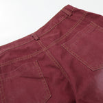 Rhinestone Star Print Vintage Washed Wide Leg Pants