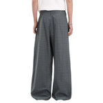 Plaid Wide-Leg Relaxed Baggy Unisex Casual Trousers