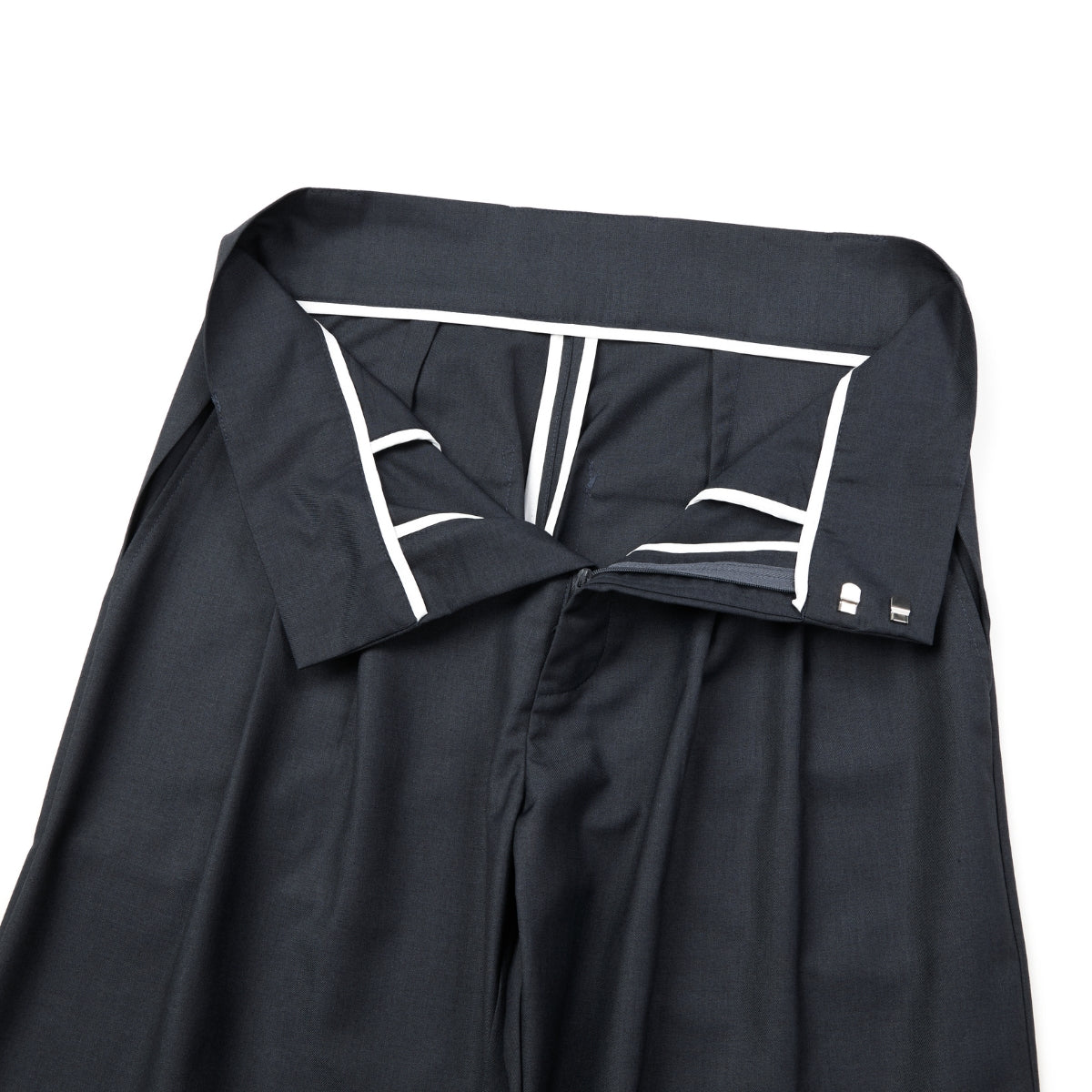 Vintage High Street Pleated Wide-Leg Draped Trousers