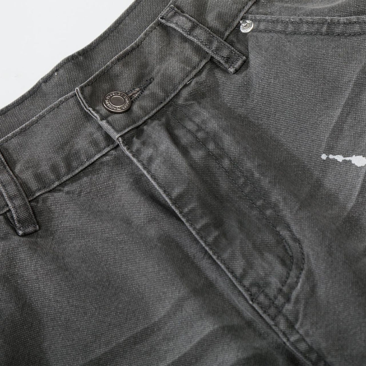 Wide Leg Banana Jeans Cat Whisker Painted Denim