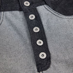 Vintage-Inspired High-End Button Wide-Leg Denim Pants