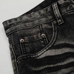 American High-Street Black Washed Flared Jeans