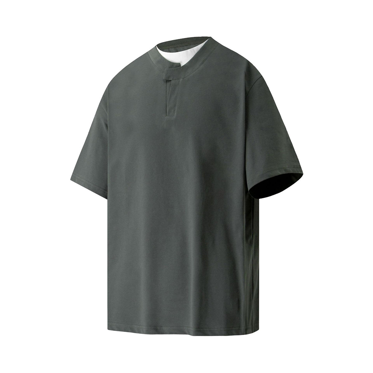 Layered Deconstructed Cropped Boxy Crew Tee