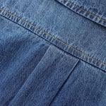 Women's Loose Casual Denim Shirt Peter Pan collar
