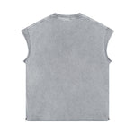 Washed Raw Edge Baggy Tank Top 8oz-INNBLAC Fashion Apparel