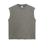 Vintage Raw Edge Sleeveless Tee 8oz-INNBLAC Fashion Apparel