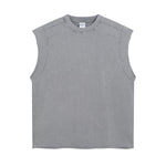 Vintage Raw Edge Sleeveless Tee 8oz-INNBLAC Fashion Apparel