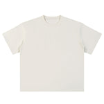 Relaxed Fit Boxy Solid Color Minimal Tee
