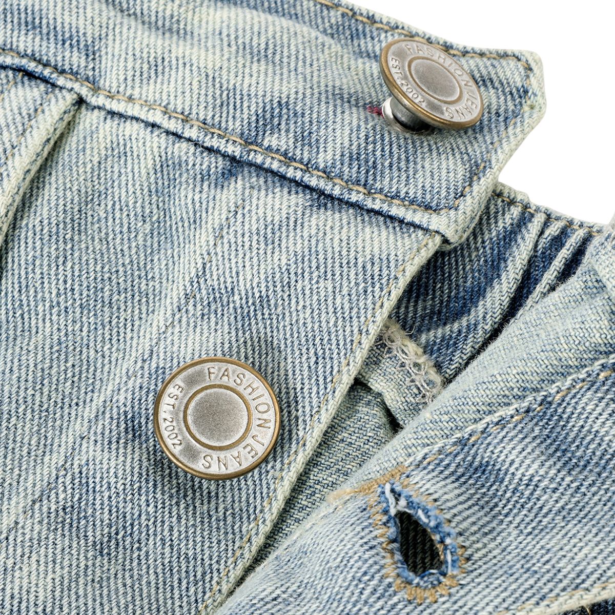 Vintage Washed Strappy Denim Mididress