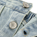 Vintage Washed Strappy Denim Mididress