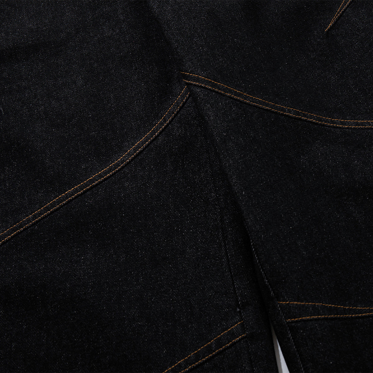 Wide Leg High Waisted Dark Denim Jeans Button Detail