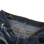 Vintage Distressed Slim Flare Jeans