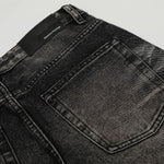 American High-Street Black Washed Flared Jeans