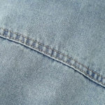 Sleeveless Vintage Wash Denim Trucker Jacket