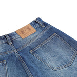 Vintage Washed Wide Leg Denim Shorts