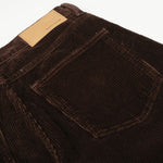 Dark Brown Wide Leg Relaxed Corduroy Pants