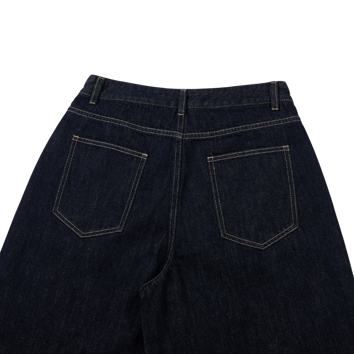 Vintage Loose Straight-Leg Denim Bermuda Shorts